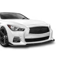 Spec'D Tuning Products - Spec-D 2014-2017 Infiniti Q50 Matte Black Polypropylene 3PC Bumper Lip - Image 8