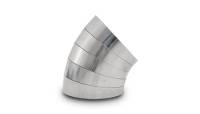Vibrant Performance - Vibrant Performance Vertical 304 SS Oval Pie Cuts 4in OD Tight 45 Degree Elbow Centerline Radius 3.3in- Set of 5 - Image 1