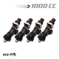 BLOX Racing - BLOX Racing Eco-Fi Street Injectors 1000cc/min w/1/2in Adapter Honda B/D/H Series (Set of 4) - Image 1