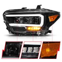 ANZO Headlights, Tail Lights and More  - ANZO 2016-2017 Toyota Tacoma TRD LED Projector Headlights - Image 2