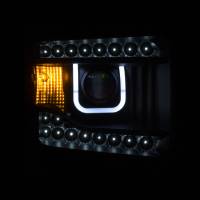 ANZO Headlights, Tail Lights and More  - ANZO 2014-2015 Gmc Sierra Projector Headlights w/ U-Bar Chrome - Image 2