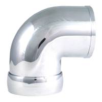 Spectre Performance - Spectre Universal Intake Elbow Tube (ABS) w/Collar 3in. OD / 90 Degree - Chrome - Image 1