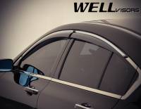 WellVisors - WellVisors Side Window Deflectors Acura TL 09-14 With Chrome Trim - Image 3