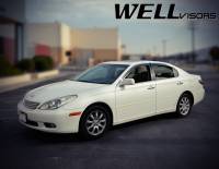 WellVisors - WellVisors Side Window Deflectors Lexus ES300 ES330 02-06 With Chrome Trim - Image 2