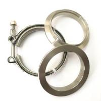 Ticon Industries - Ticon Industries 2.5" Titanium V-Band Assembly (2 Flanges & 1 Clamp) - Image 1