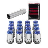McGard - McGard SplineDrive Tuner 4 Lug Install Kit w/Tool (Cone) M12X1.5 / 13/16 Hex / 1.24in. L - Blue Cap - Image 2