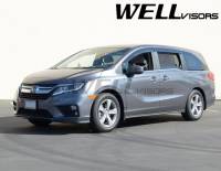 WellVisors - WellVisors Side Window Deflectors Honda Odyssey 2018+ with Black Trim - Image 3