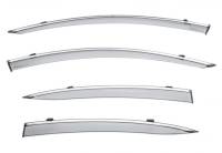 WellVisors Side Window Deflectors Acura ILX Sedan 13-20 With Chrome Trim