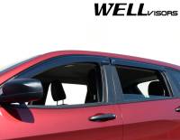 WellVisors - WellVisors Side Window Deflectors Jeep Cherokee 14-21 With Black Trim - Image 3