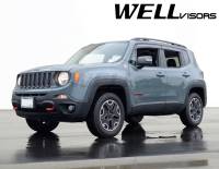WellVisors - WellVisors Side Window Deflectors Jeep Renegade 15-21 with black trim - Image 2