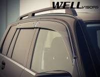 WellVisors - WellVisors Side Window Deflectors Mercedes Benz X204 GLK250 GLK280 GLK300 GLK350 09-15 With Black Trim - Image 3