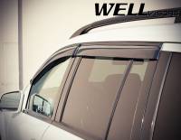WellVisors - WellVisors Side Window Deflectors Mercedes Benz X164 GL320 GL350 GL450 GL500 GL550 07-12 With Black Trim - Image 3