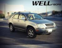 WellVisors - WellVisors Side Window Deflectors Lexus RX300 99-03 With Black Trim - Image 2