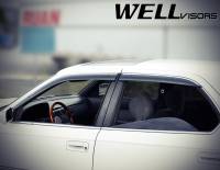 WellVisors - WellVisors Side Window Deflectors Lexus LS400 90-94 With Chrome Trim - Image 3