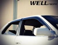 WellVisors - WellVisors Side Window Deflectors Lexus LS400 90-94 With Chrome Trim - Image 4
