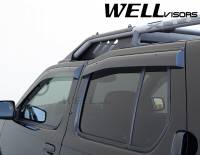 WellVisors - WellVisors Side Window Deflectors Nissan Xterra 1999-2004 with black trim - Image 4