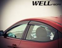 WellVisors - WellVisors Side Window Deflectors Hyundai Elantra Sedan 11-16 With Black Trim - Image 4