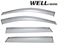 WellVisors Side Window Deflectors Hyundai Santa Fe Sport 13-18 With Chrome Trim
