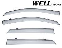 WellVisors Side Window Deflectors Hyundai Tucson 16-21 w/ Black Trim
