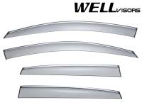 WellVisors Side Window Deflectors Honda CRV 12-16 With Chrome Trim