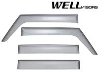 WellVisors Side Window Deflectors Jeep Wrangler Unlimited 4 Door 07-17 Premium Series