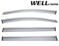 WellVisors Side Window Deflectors HONDA ODYSSEY 11-17 with Chrome Trim