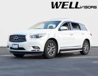 WellVisors - WellVisors Side Window Deflectors Infiniti QX60 JX35 13-20 With Chrome Trim - Image 2