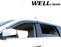 WellVisors - WellVisors Side Window Deflectors Infiniti QX60 JX35 13-20 With Chrome Trim - Image 3