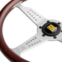 Momo - Momo Grand Prix Steering Wheel 350 mm - Mahogany Wood/Brshd Spokes - Image 4