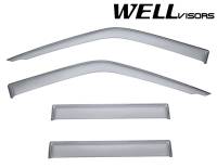 WellVisors Side Window Deflectors Nissan Frontier D22 Crew Cab 99-04 Premium Series