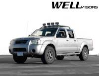 WellVisors - WellVisors Side Window Deflectors Nissan Frontier D22 Crew Cab 99-04 Premium Series - Image 2