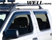 WellVisors - WellVisors Side Window Deflectors Nissan Frontier D22 Crew Cab 99-04 Premium Series - Image 3