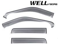 WellVisors Side Window Deflectors Ford F-150 09-14 Crew Cab Off Road Series