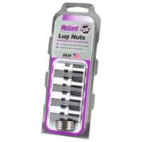 McGard - McGard Hex Lug Nut (Drag Racing Reg. Shank) 7/16-20 / 13/16 Hex / 1.86in. Length (4-Pack) - Chrome - Image 1