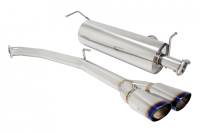 Megan Racing Axle Back Exhaust System: Toyota Sienna (SE model only) 2011-2015 Burnt Roll Tip