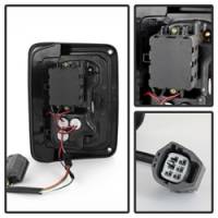 Spyder Auto - Spyder Jeep Wrangler 07-15 LED Tail Lights Black Smoke ALT-YD-JWA07-LED-BSM - Image 2