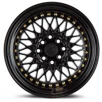 AodHan Wheels - Aodhan Wheels Rim AH05 16x8 4x100/114.3 73.1CB ET15 Gloss Black W /Gold Rivets - Image 2