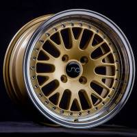 JNC Wheels Rim JNC001 Gold Machined Lip 15x8 4x100 ET0