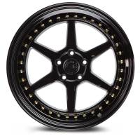 AodHan Wheels - Aodhan Wheels Rim DS09 19x11 5x114.3 73.1CB ET22 Gloss Black W /Gold Rivets - Image 2