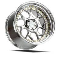 AodHan Wheels - Aodhan Wheels Rim DS01 19x10.5 5x114.3 73.1CB ET15 Vacuum Chrome W/ Gold Rivets - Image 3