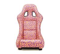 NRG Innovations - NRG Innovations FRP Bucket Seat PRISMA- SAVAGE Edition w/ White Pearlized Back Wild Thornberry Leopard Print- Medium - Image 1