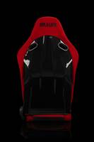 BRAUM RACING SEATS & MORE - BRAUM Racing Falcon-S Composite FRP Reclining Seats - Red Jacquard - Pair - Image 3