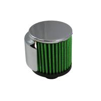 Green Filter USA - Green Filter Breather Inlet (Push-in Cylinder) w/SS Deflector Shield - OD 1.25in. / H 2.5in. - Image 1