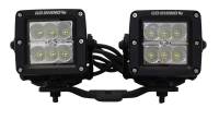 Go Rhino 18-20 Jeep Wrangler JL/JLU/Gladiator JT Light Mount - Two 3in Cubes