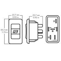 SPAL - SPAL Power Window Accessories: 6 CONTACT SWITCH-ILLUM-UNIV - Image 2