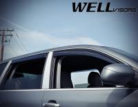 WellVisors - WellVisors Side Window Deflectors Porsche Cayenne 03-10 With Black Trim - Image 3