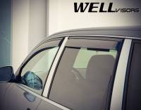 WellVisors - WellVisors Side Window Deflectors Porsche Cayenne 03-10 With Black Trim - Image 4