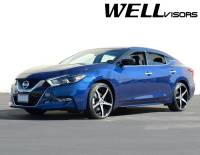 WellVisors - WellVisors Side Window Deflectors Nissan Maxima 16-21 with black trim - Image 2