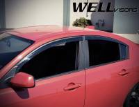 WellVisors - WellVisors Side Window Deflectors Mazda 3 Sedan 04-09 Premium Series - Image 3