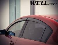 WellVisors - WellVisors Side Window Deflectors Mazda 3 Sedan 04-09 Premium Series - Image 4